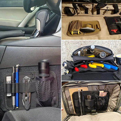 Modular Hook Loop Panel EDC Organizer,Inner Separation Pouch for Hunting Cambing Accessories Utility Tools Organizer Board