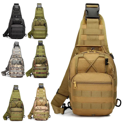 Tactical Crossbody bag nylon high quality waterproof shoulder small chest bag outdoor sports bicycle hunting Chest bag