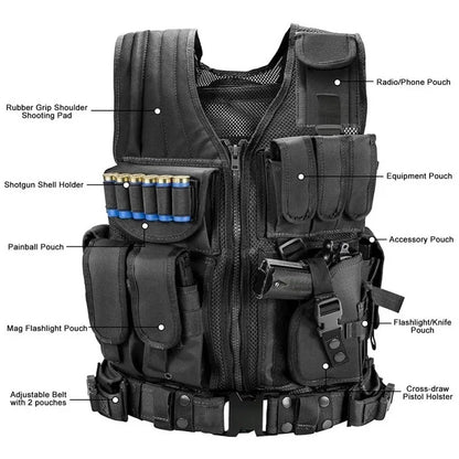 Tactical Vest for Hunting Multi-Pocket Swat Army Tactical uniform Body Armor Vests CS Game Airsoft Training Jacket
