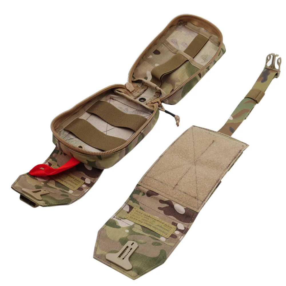 EmersonGear Tactical MOLLE First Aid Kit Pouch Medical Carrier Medical Rip-Away EMT IFAK Survival Bag Molle Tool Pouch