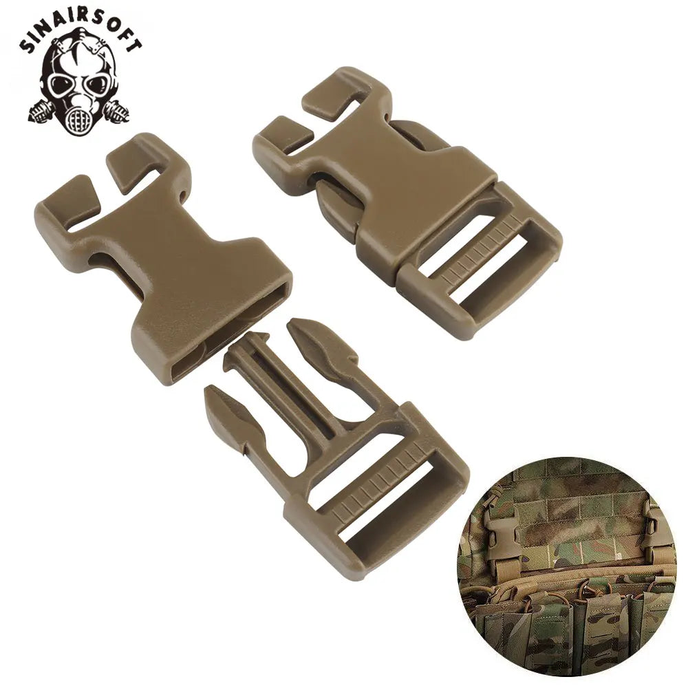 2pcs SRB Side Release Buckle Quick Release Tactical Buckle for MOLLE PALS Webbing Chest Rig Hunting Vest Accessories SINAIRSOFT