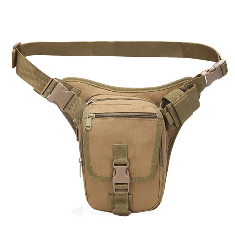 New Outdoor Camouflage Training Leg Bag Outdoor Training Camping Small Waist Bag Mountaineering Cycling Multi functional Waterpr