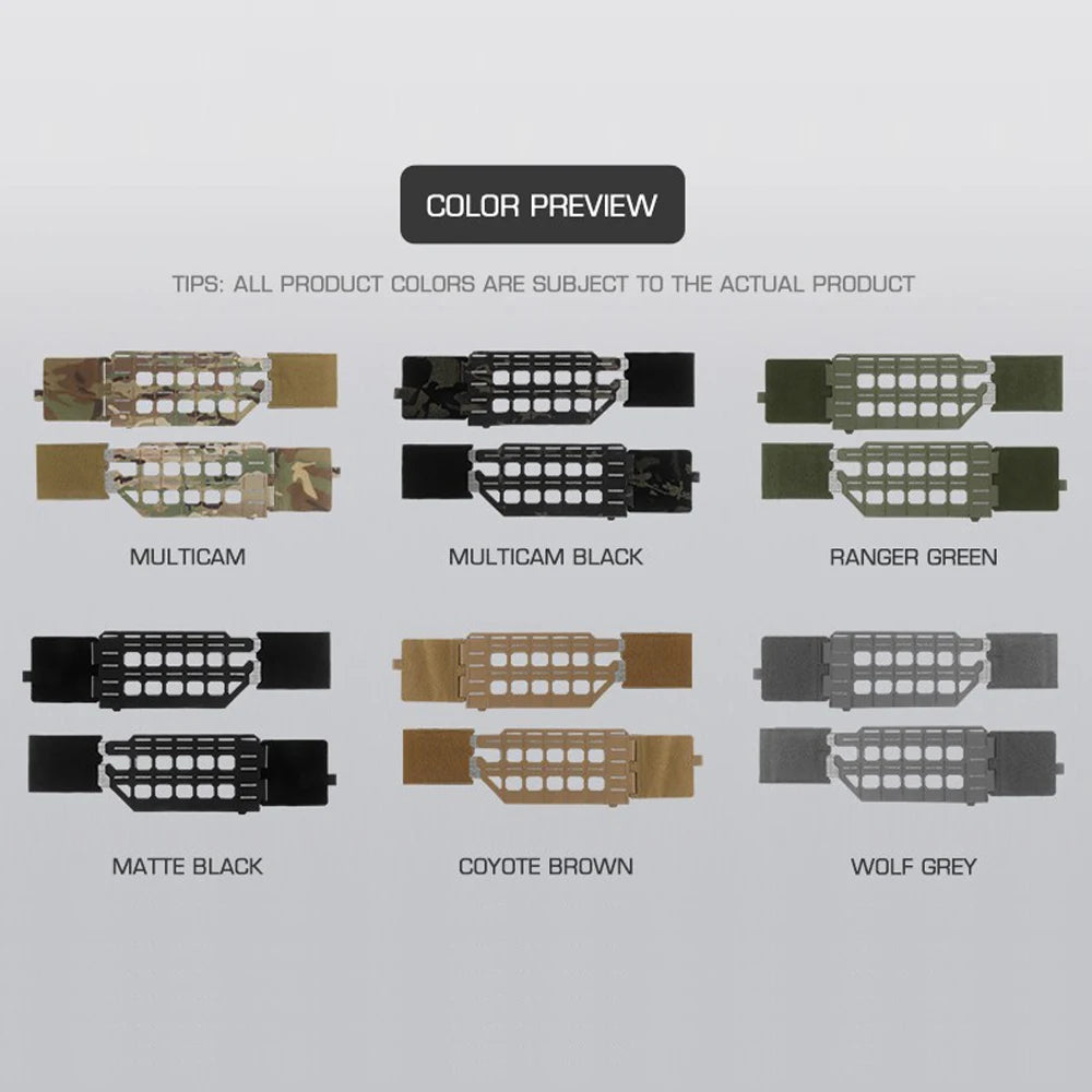Tactical Plate Carrier Cummerbund MOLLE Belt Camo Style KZ Vest Girdle Adapter Airsoft Hunting Gear Sturdy No Deformation