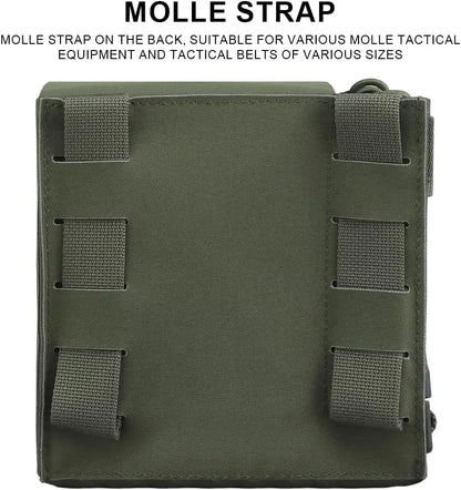 Tactical MOLLE Pouch Large Utility GP Pouch Walkie Talkie Radio Holder EDC Admin Bag Hunting Vest Backpack Accessory Outdoor