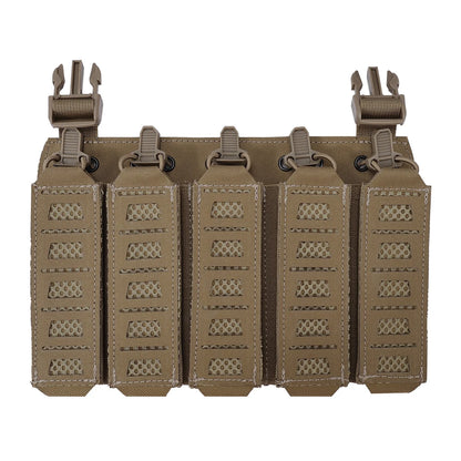 MP5 MP7 Magazine Placard with Hook&Loop Backing & Elastic Straps Tactical Chest Rig Panel for Airsoft Hunting - SINAIRSOFT