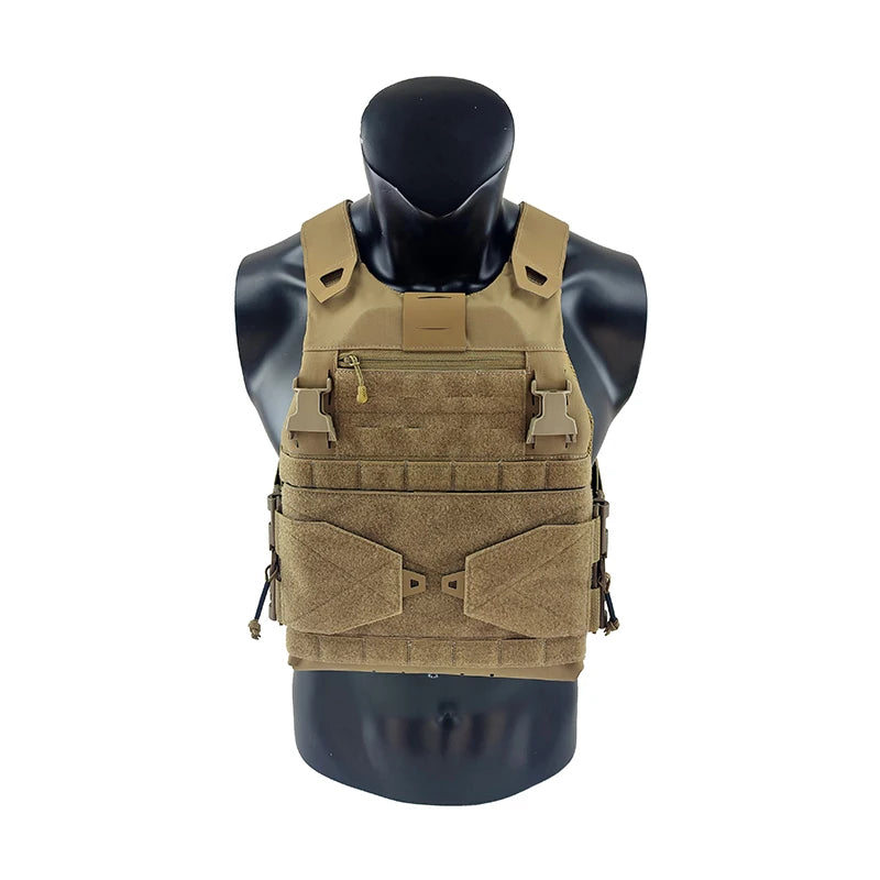 TW-VT23 Low Profile Plate Carrier, Ranger Green, Airsoft CQB Wargame Hunting Outdoor Training