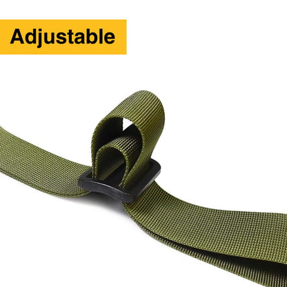 Two Points Rifle Sling with Length Adjuster Traditional Sling with QD Metal Hook for Outdoor AR AK Gun Sling Shoulder Straps