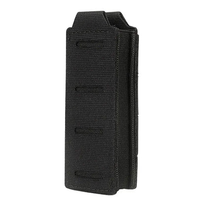 Outdoor Molle 9mm Magazine Pouch Single Mag Holder Universal Laser Cut Flashlight Pouch Knife Pocket Hunting Gear