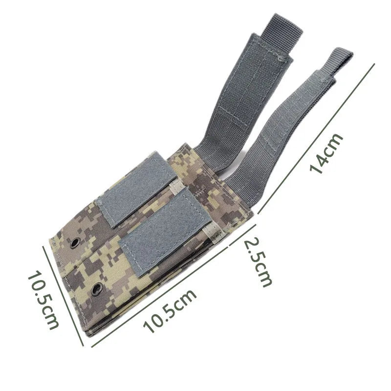 9mm Magazine Pouch Single Double Magazine Pouch Outdoor Molle Open Top Magazine Pouch for Glock M1911 92F Flashlight Bag