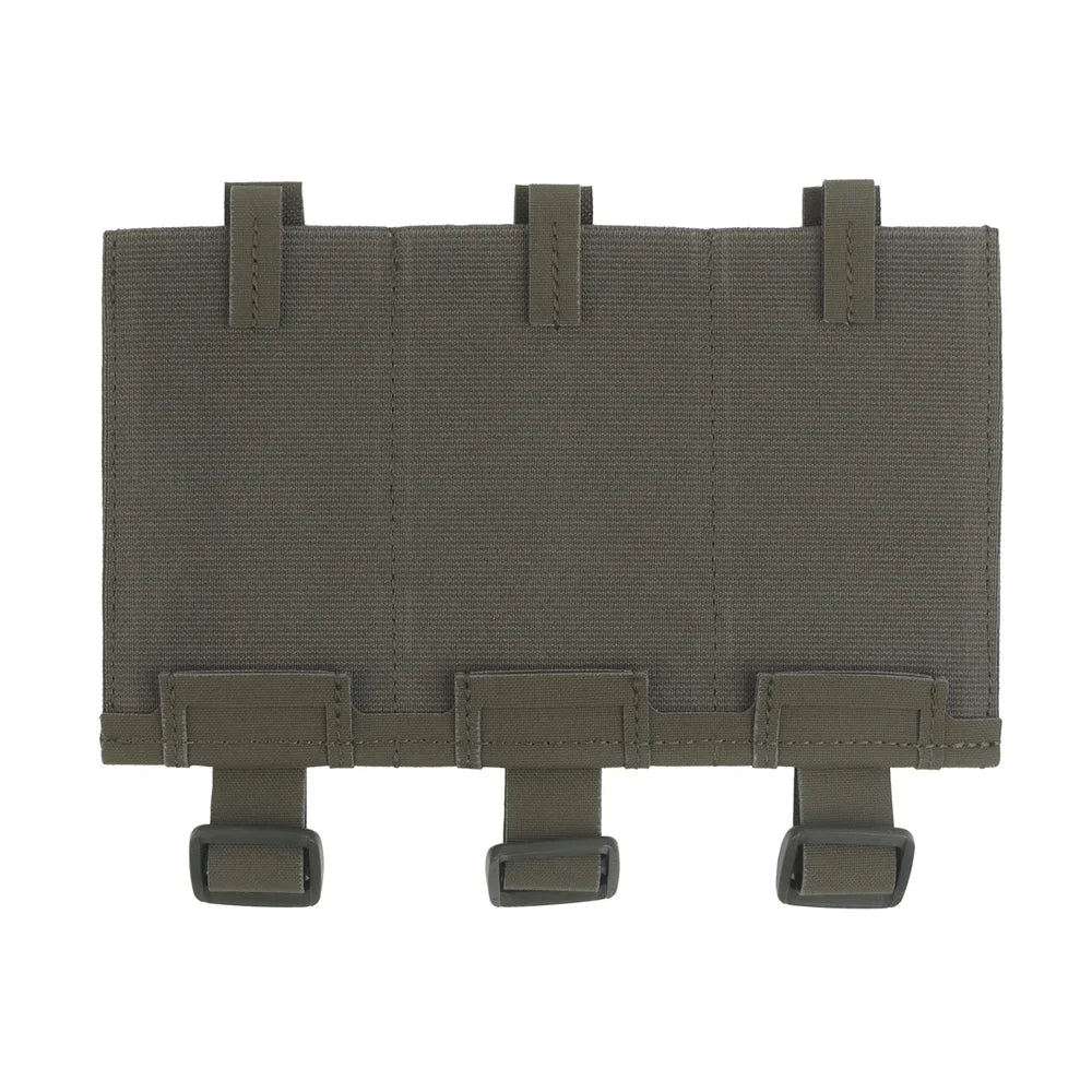 Tactical Elastic Triple Mag Pouch Panel Multi-Purpose MOLLE System Mount Hunting Combat Airsoft Magazine Bag Expand Accessories