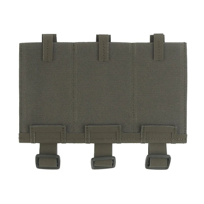 Tactical Elastic Triple Mag Pouch Panel Multi-Purpose MOLLE System Mount Hunting Combat Airsoft Magazine Bag Expand Accessories