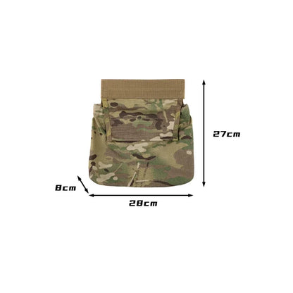 Tactical Abdominal Bag Airsoft Vest Chest Drop Pouch Hunting Chest Hanging Plate Carrier Storage Folded Bag Gear