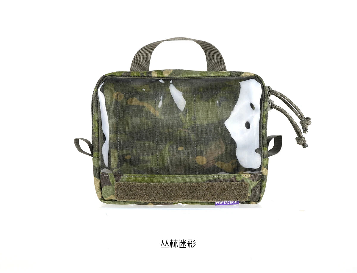 Visual Organizing And Storage Bag Made Of PET Material With Transparent Window Back Hook