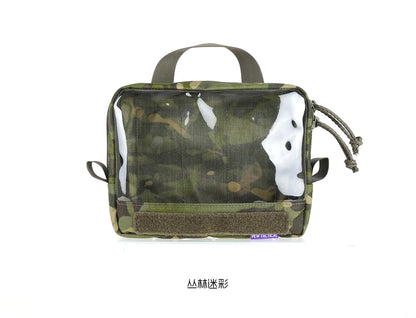 Visual Organizing And Storage Bag Made Of PET Material With Transparent Window Back Hook