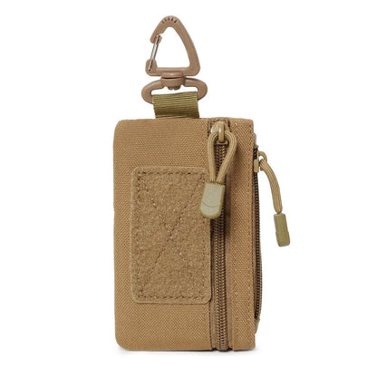 Outdoor Sports Men Tactical EDC Wallet Portable Coin Pouch Key Bag Waist Bag Durable Card Bag Zipper Wallet Accessory Bag