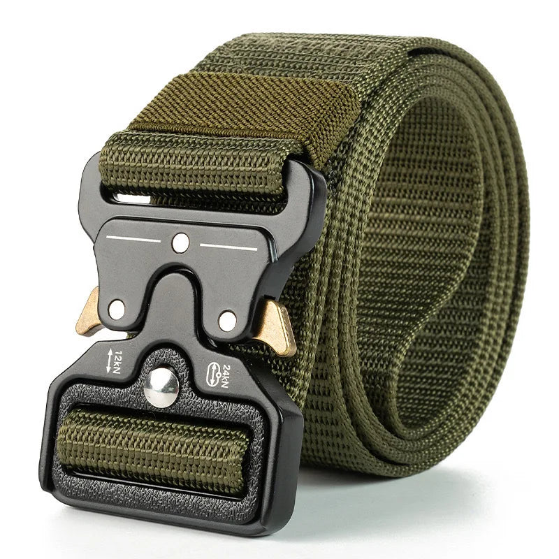 Quick Release Tactical Belt Outdoor Nylon Webbing Belt Men Military Waist Belt for Work Pants Training