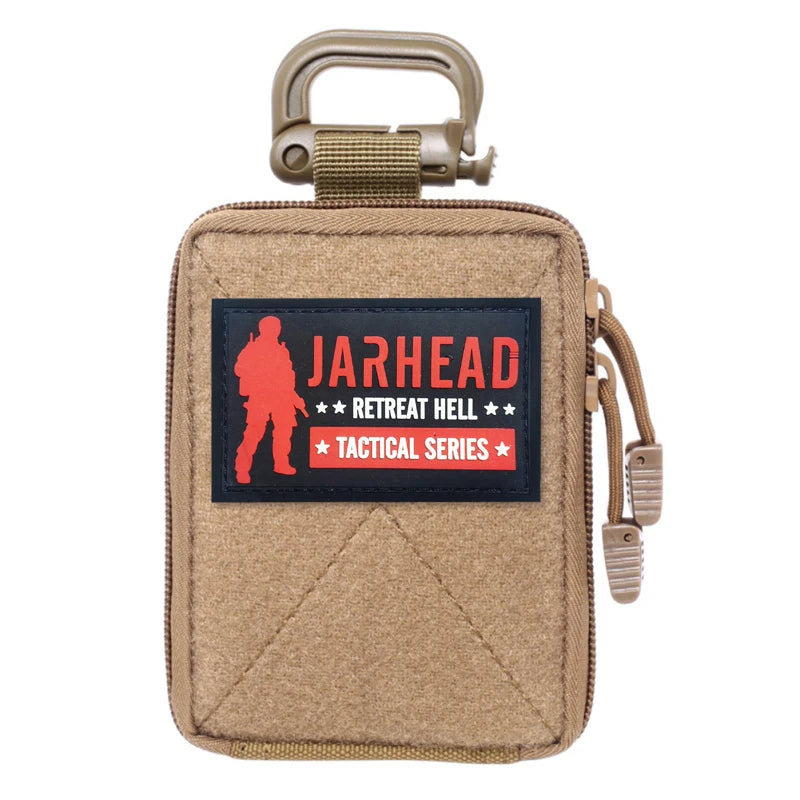 Mini Tactical Molle Utility Pouch Multi-Functional EDC Accessory Bag with Hook-and-Loop for Hunting and Camping