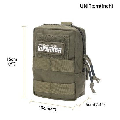 EXCELLENT ELITE SPANKER Tactical Equipment Outdoor Micro Utility Molle Multi-function Pocket Waist Pouch Gadget Storage Accessor