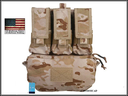 EmersonGear Assault Back Panel Tactical MOLLE Vest Ammo Carrier Pouch Set Panel FOR Hunting Vests