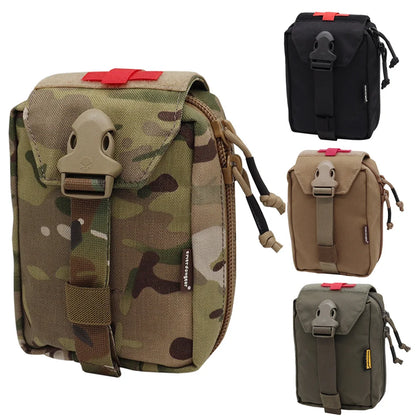Emersongear Tactical MOLLE First Aid Kit Pouch Medical Carrier EMT IFAK Survival Bag W/ Zipper Multicam Molle Tool Pouch