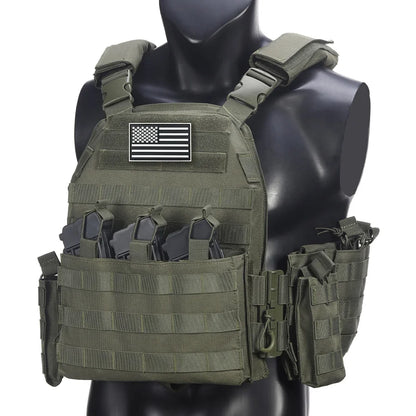 AVmouflage Hunting Vest Quick Dissassembly Waist Shoulder Accessory Pouches Hidden Triple Equipment Bag Outdoor Outdoor Vest
