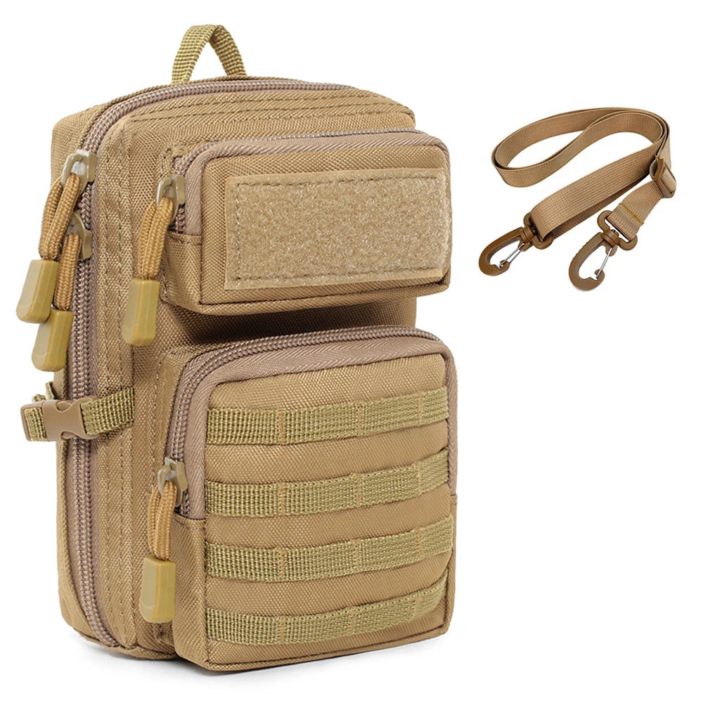 Tactical Molle Utility Pouch Outdoor Hiking Travelling Sling Backpack EDC Tool Pouch Medical Waist Packs Hunting Shoulder Bag