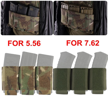 Hunting Triple Magazine Pouch 5.56 7.62 Single Double Triple Magazine Bag for AK47 AR15 Tactical Vest Rig Holster for Shooting