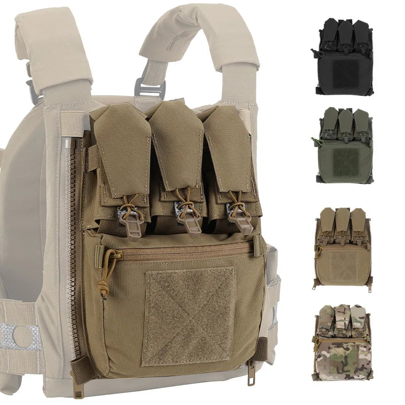 V5 FCPC Tactical Vest Backplate Supplement Sub-package Airsoft Triple Magazine Bags Hunting Vest Plate Carrier Accessories