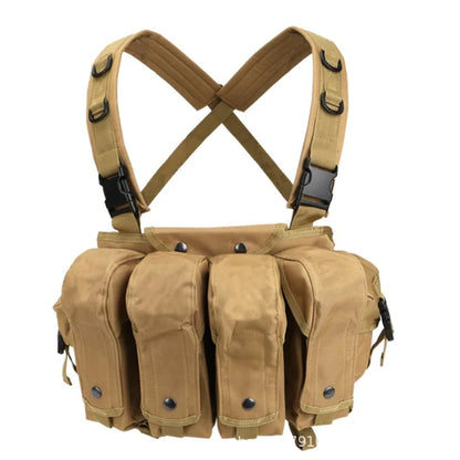 AK Chest Rig Vest AK 47 Magazine Pouch Airsoft Paintball Equipment Outdoor Sports Training Hunting Plate Carrier Vests