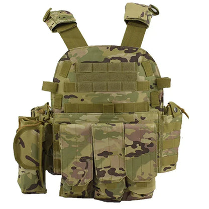 6094 Outdoor Combat Army Wargame Vest Nylon Pouch Molle Gear Tactical Vest Body Armor Hunting Plate Carrier Airsoft Accessories