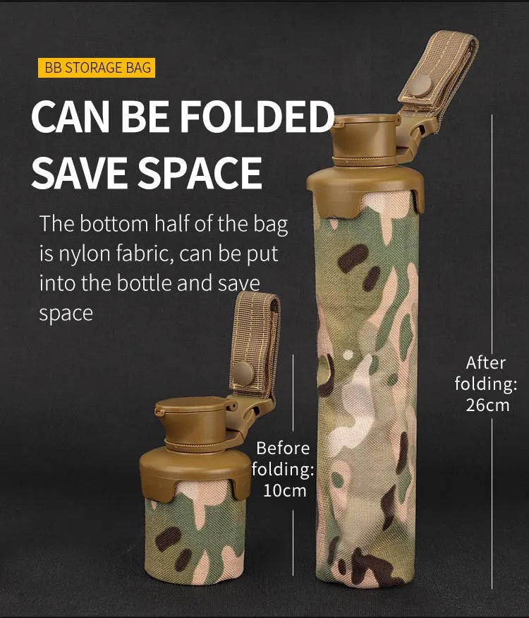 Foldable BB Storage Bag Tactical Magazine Molle Pouch System Paintball Accessories Shooting Organizer