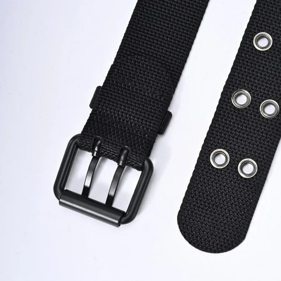 2026 New Men Breathable Nylon Fabric Belt outdoor sport Belt Pin Buckle Trousers Jeans Belt