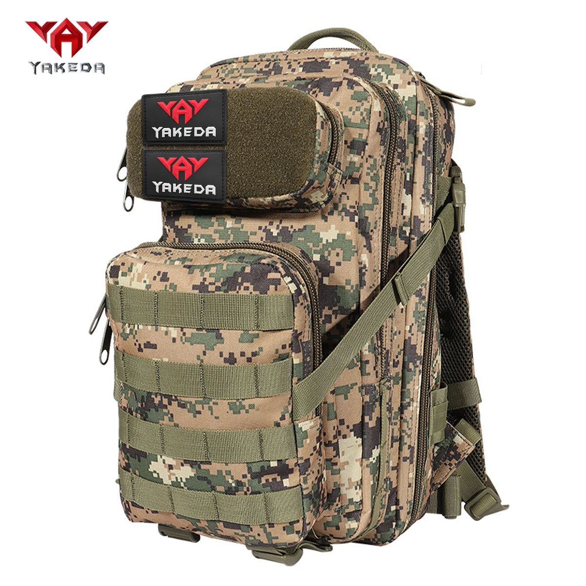 YAKEDA 30L multifunctional outdoor backpack with large capacity and multi compartment design, adjustable chest buckle