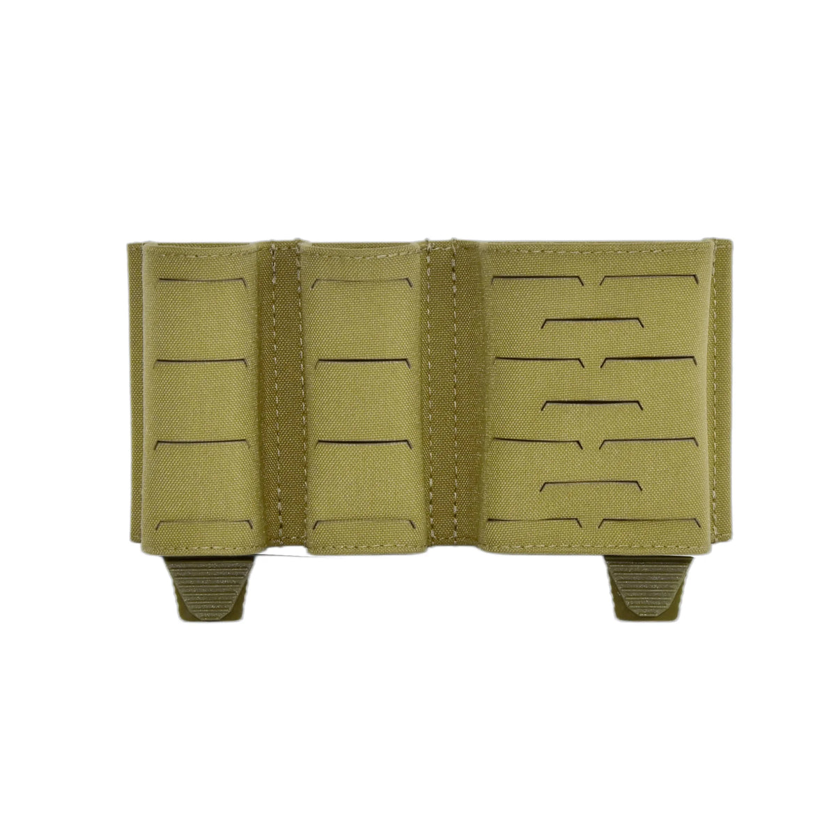 QX Tactical 2+1 Magazine Pouch 5.56 9mm Combo Mag Carrier Laser Cut MOLLE Pouch Elastic Kydex Style Holder Airsoft Gear