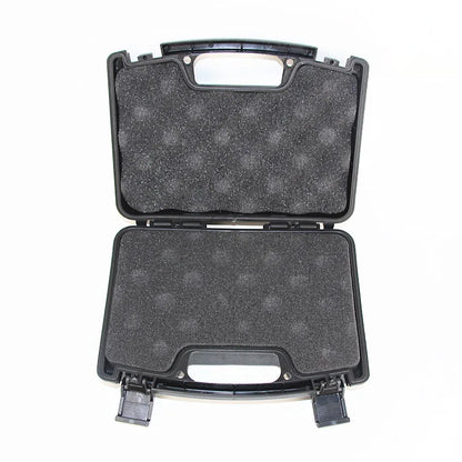 Hard box with foam, lockable waterproof portable 2 pistols, used for storage box of outdoor shooting and Hunting shooting ground