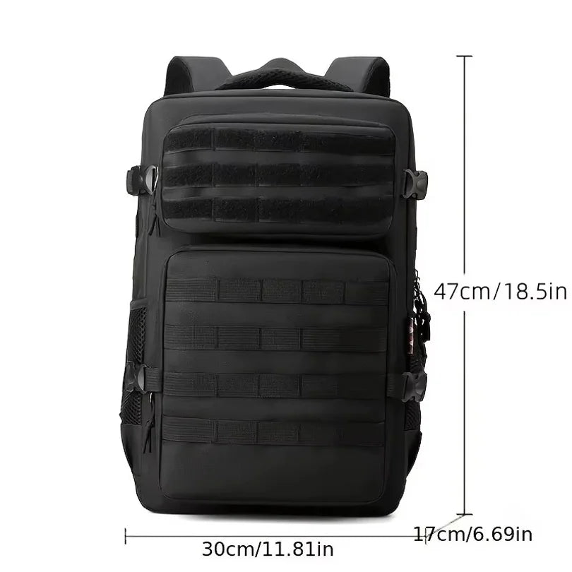 Tactical Backpacks Men's Camouflage Backpack, Hiking And Camping Backpack, LargeCapacity Multi-layer Outdoor Sports Backpack