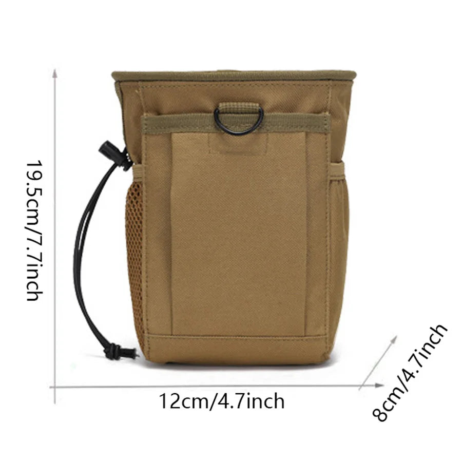 Outdoor new 3-5L camouflage MOLLE 600D nylon recyclable waist bag accessory bag garbage bag