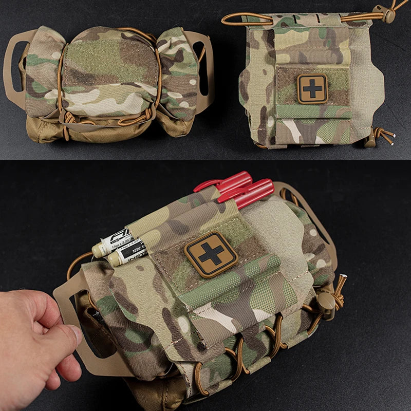 MOLLE IFAK Tactical First Aid Kit Survival Outdoor Hunting Camping Multi-Functional Medical Emergency Bag Pouches
