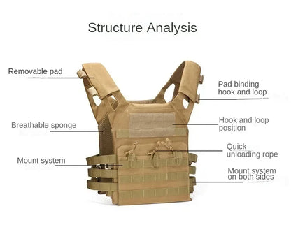 Tactical Vest JPC Body Armor Plate Carrier Airsoft Hunting Combat Vests MOLLE Camo Military Army Vest CS Game Jungle Gear