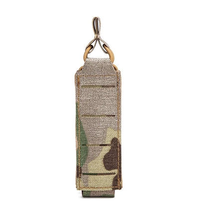 Tactical 9mm Pistol Magazine Pouch Molle Single Mag Carrier Holster Outdoor Hunting Flashlight Torch Holder EDC Tool Vest Bag