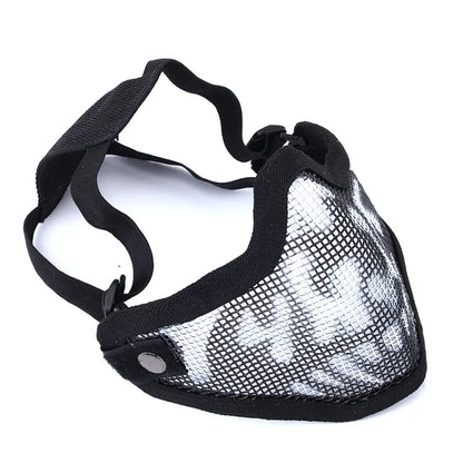 Steel Mesh Half Face Protective Mask Breathable Outdoor Training Face Guard for Airsoft Sports Activities 보호 마스크