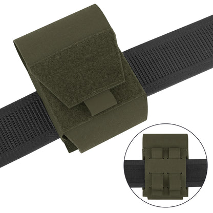 KRYDEX Tactical Handcuffs Pouch Low Profile Handcuff Case Holster Molle Waist Belt Pouch Bag Hunting Outdoor Accessories
