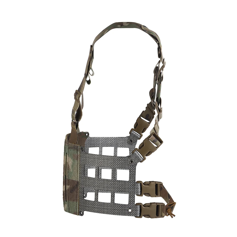Ferro Style Tactical Chest Rig Wide V2 2nd Gen Lightweight Chesty Rig Hunting Vest Gear Extended Front Flaps Plate Carrier Adapt