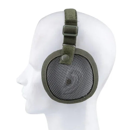 Tactical Steel Mesh Ear Defenders: Helmet-Compatible Design for Outdoor Tactical Protection