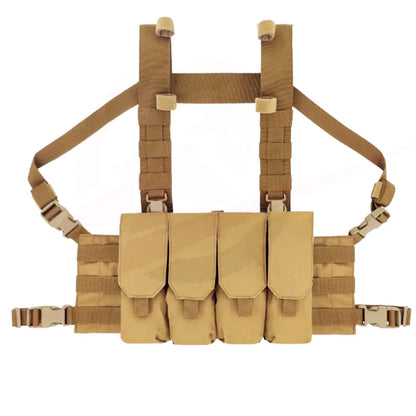 OR Style Quadruple Iightweight Hunting Chest Hanging 7.64 5.45 Molle Magazine Carrier Bag