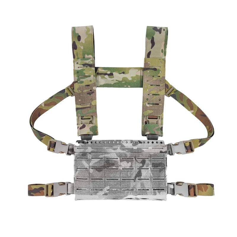 Airsoft Chest Rig SS Fat Strap Mk4 Tactical vest H-harness Belt gear MK5 34A Chest Hanger Multicam Laser Cut Shoulder Strap