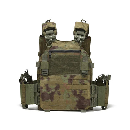 H New Combat Vest 6094 Quick Release Lightweight Laser Cut Tactical Vest Black Gear Carry Hunting Tactical Vests