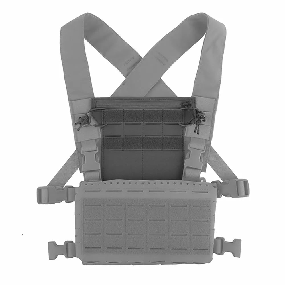 Tactical EUD ATAK Admin Panel with Hook & Loop & Shock Cord, Storage Inner Pouch for Airsoft Vest Chest Rig Accessories