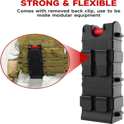 PA66+GF30 12 Gauge  Shotgun Pouch Holster 12G Reloader Pouch High-Impact Ambidextrous 12 Gauge Reloader Up to 10  Shell