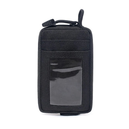 Mini EDC Tool Pouch Keychain Zipper Holder Earphone Key Wallet Coin Purses Utility Outdoor Hiking Hunting Accessories Waist Bag
